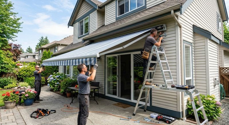 Canvas Awning Installation in Sonoma County, CA