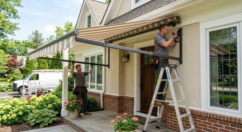 Entrance Awning Installation in Napa, CA