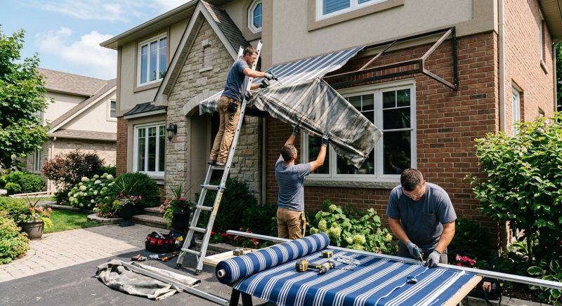 Fabric Awning Installation in Santa Rosa, CA