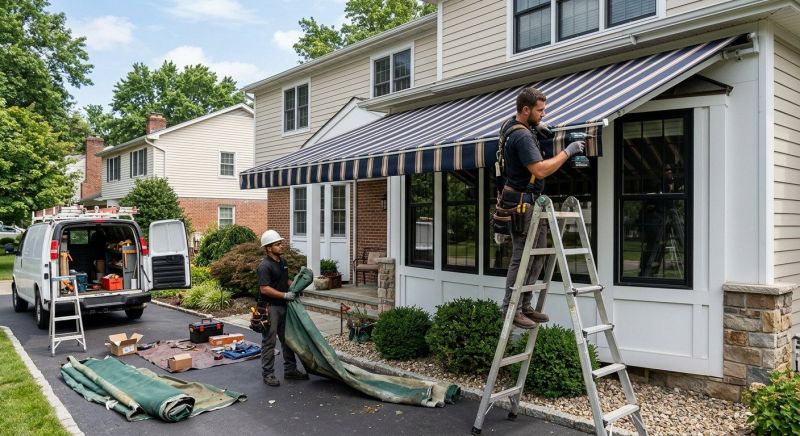 Fabric Awning Installation in Napa, CA