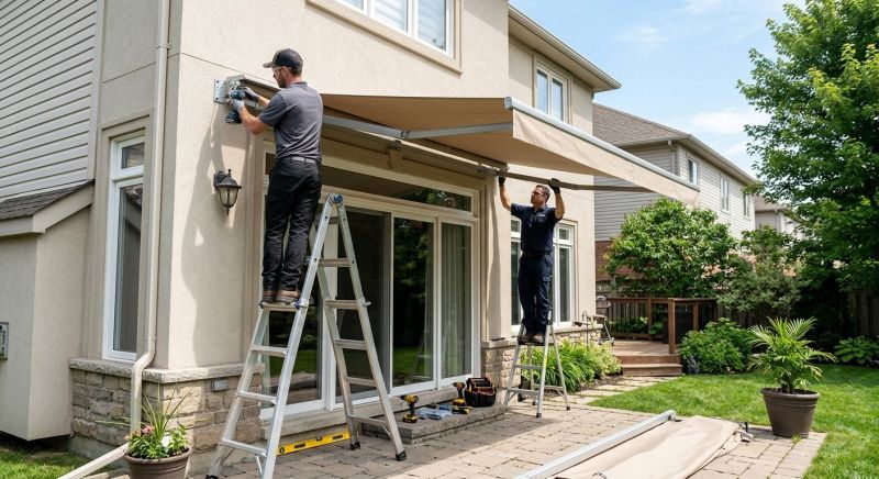 House Awning Installation in Sonoma County, CA