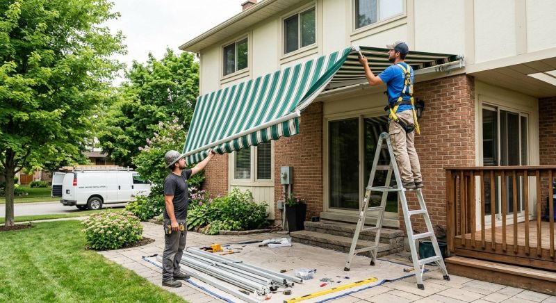 House Awning Installation in Marin County, CA