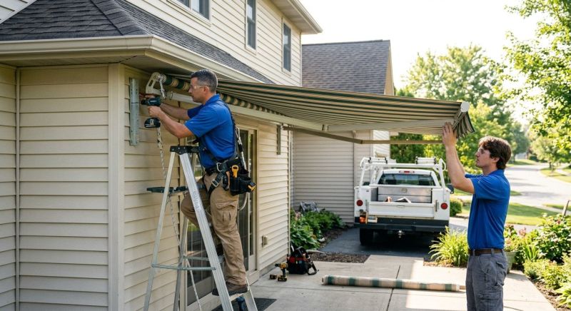 House Awning Installation in Marin County, CA