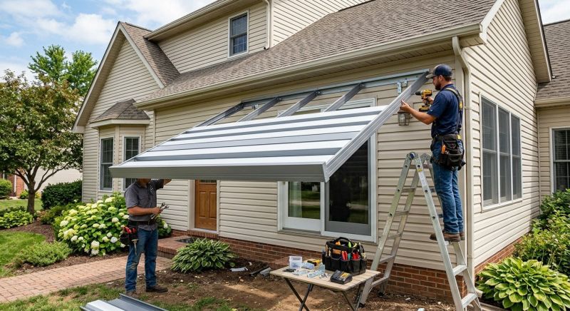 Metal Awning Installation in Sonoma County, CA