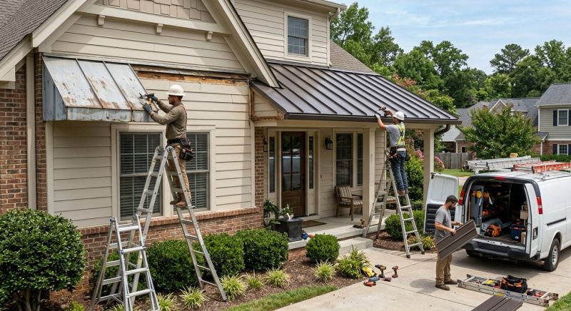 Metal Shade Installation in Marin County, CA