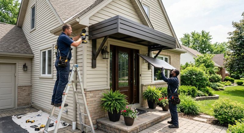 Metal Shade Installation in Napa, CA