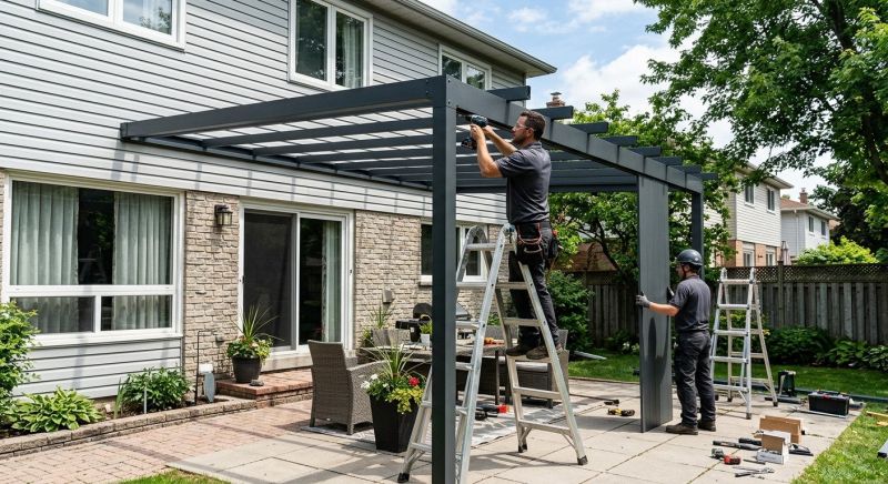 Metal Shade Installation in Santa Rosa, CA