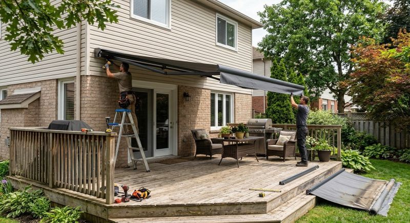 Porch Awning Installation in Sonoma County, CA