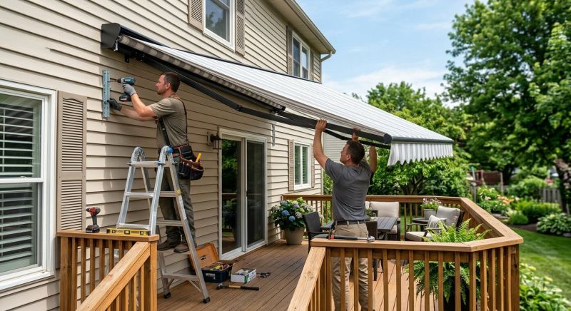 Porch Awning Installation in Sonoma County, CA